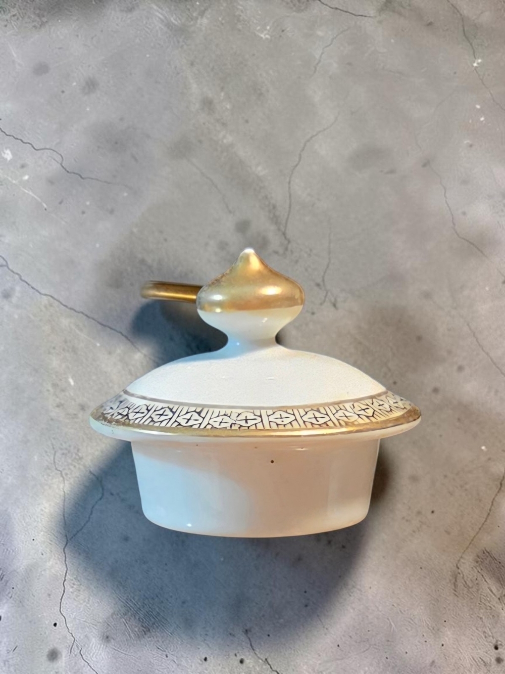 Antique Nippon Porcelain Tea Set Hand Painted Floral Garland & Gold Trim ** - Picture 3 of 15